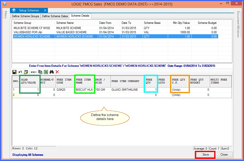 fmcg setup schemes 14